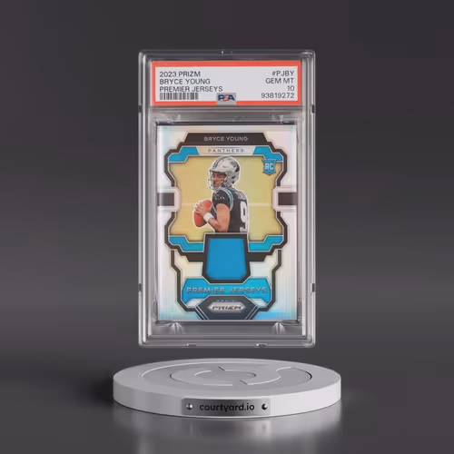 2023 Panini Prizm Premier Jerseys #PJBY Bryce Young (PSA 10 GEM MINT)