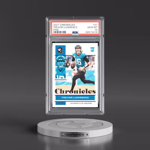 2021 Panini Chronicles #47 Trevor Lawrence - Pink (PSA 10 GEM MINT)