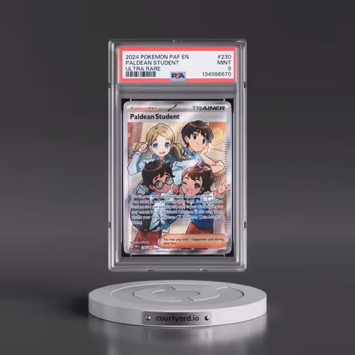 2024 Pokémon Paf EN-Paldean Fates #230 Paldean Student - Ultra Rare (PSA 9 MINT)