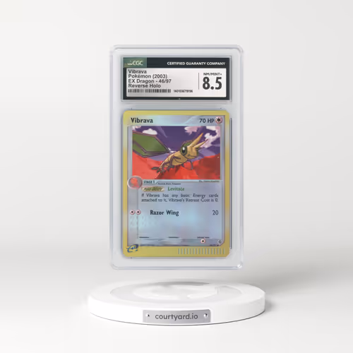 2003 EX Dragon (2003 Copyright, w/ "e" Symbol) #46/97 Vibrava - Reverse Holo (CGC 8.5 NM-MT+)