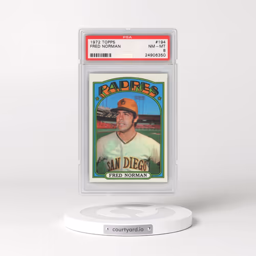 1972 Topps #194 Fred Norman (PSA 8 NM-MT)