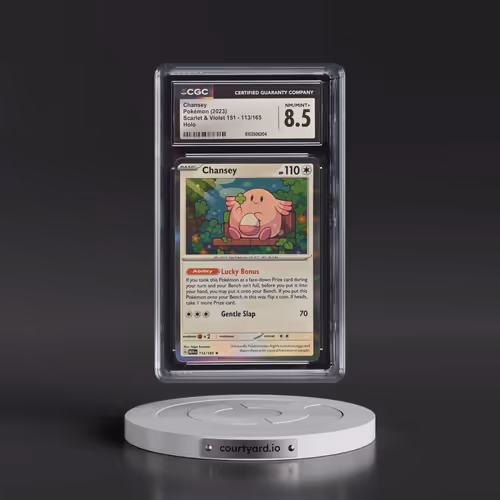 2023 Scarlet & Violet 151 - MEW EN #113/165 Chansey - Holo (CGC 8.5 NM-MT+)