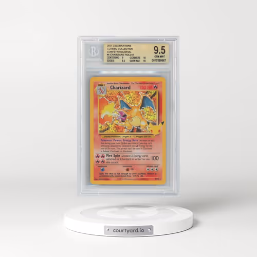 2021 Celebrations - Classic Collection #4 Charizard - Base Set Holo (BGS 9.5 GEM MINT)