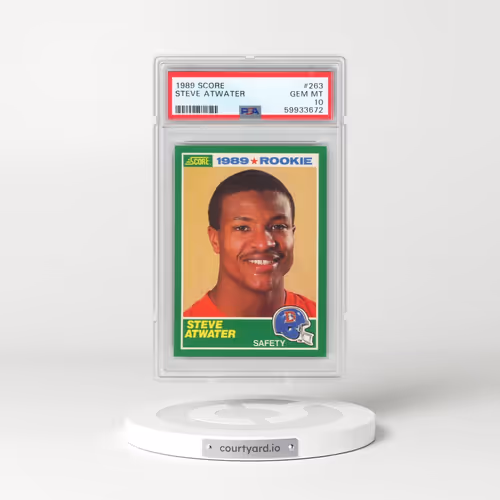 1989 Score #263 Steve Atwater (PSA 10 GEM MINT)
