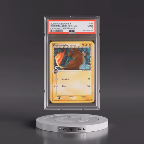 2006 Pokémon EX Crystal Guardians #49 Charmander - Reverse Foil (PSA 9 MINT)