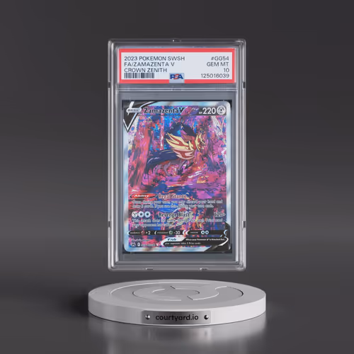 2023 Pokémon Sword and Shield Crown Zenith #GG54 Zamazenta V - Holo Full Art (PSA 10 GEM MINT)
