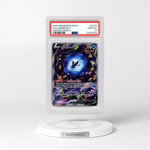 2023 Pokémon Sword and Shield Crown Zenith #GG39 Lumineon V - Holo Full Art (PSA 10 GEM MINT)