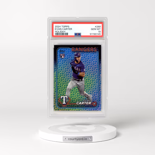 2024 Topps #280 Evan Carter - Holiday (PSA 10 GEM MINT)