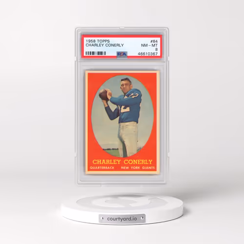 1958 Topps #84 Charley Conerly (PSA 8 NM-MT)