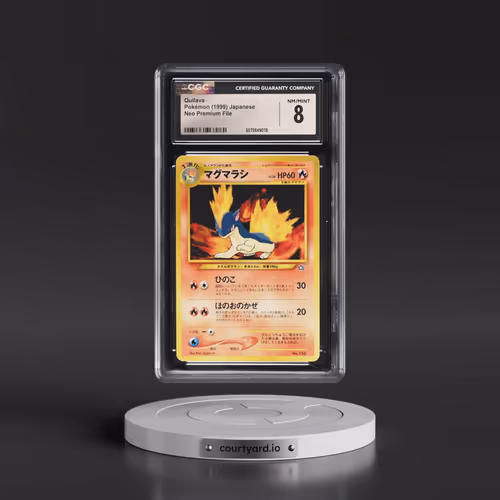 1999 Neo Premium File Quilava - No Rarity (CGC 8 NM-MT)