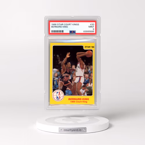 1986 Star Court Kings #20 Bernard King (PSA 9 MINT)