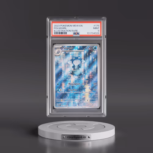 2023 Pokémon Mew EN-151 #176 Poliwhirl - Illustration Rare (PSA 9 MINT)