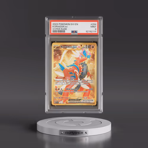 2023 Pokémon Svi EN-Scarlet & Violet #254 Koraidon EX - Holo Hyper Rare (PSA 9 MINT)