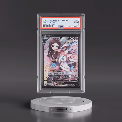 2021 Pokémon Sword & Shield Vmax Climax #231 Sylveon V - Holo Full Art (PSA 9 MINT)