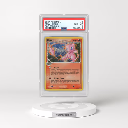 2007 Pokémon Pop Series 5 #3 Mew - Holo (PSA 8 NM-MT)