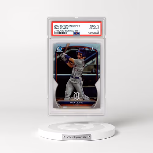 2023 Bowman Draft #BDC76 Max Clark - Chrome-Refractor (PSA 10 GEM MINT)