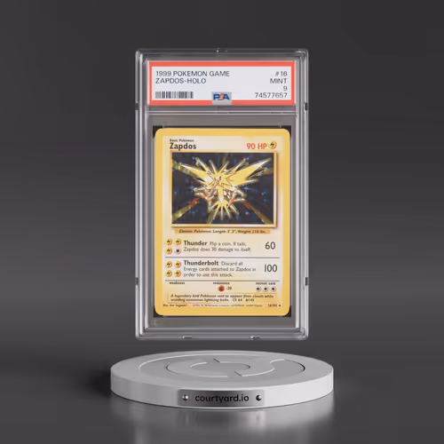 1999 Pokémon Game #16 Zapdos - Holo (PSA 9 MINT)