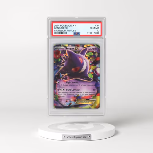 2014 Pokémon XY Phantom Forces #34 Gengar EX Holo