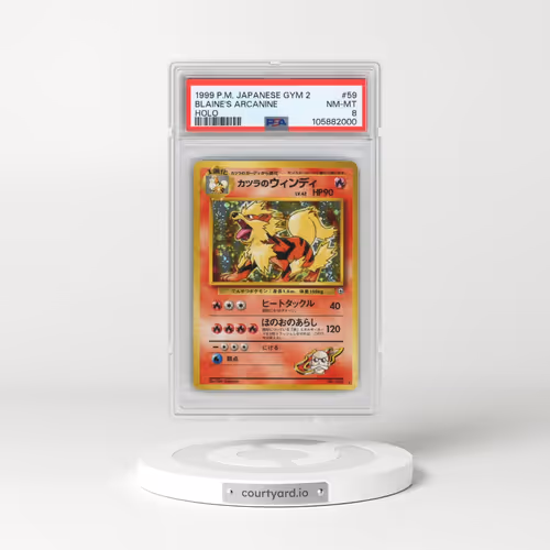 1999 Pokémon Gym 2 #59 Blaine's Arcanine - Holo (PSA 8 NM-MT)
