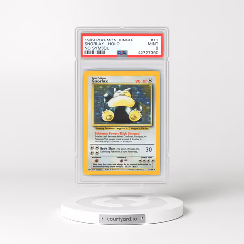 1999 Jungle #11 Snorlax - Holo No Symbol (PSA 9 MINT)