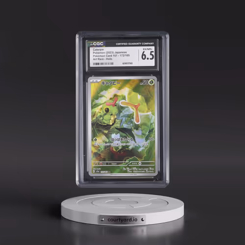 2023 Pokémon Card 151 #172/165 Caterpie - Art Rare Holo (CGC 6.5 EX-NM+)