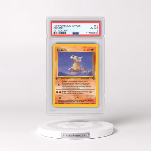 1999 Pokémon Jungle #50 Cubone - 1st Edition (PSA 8 NM-MT)