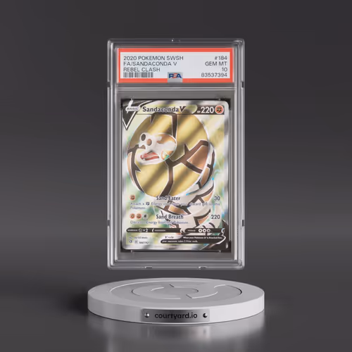 2020 Pokémon Sword & Shield Rebel Clash #184 Sandaconda V - Holo Full Art (PSA 10 GEM MINT)