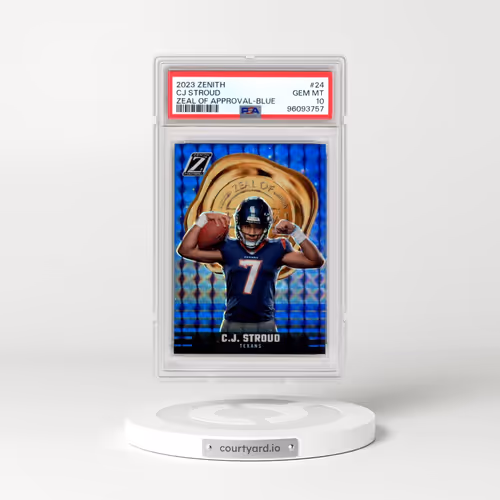 2023 Panini Zenith Zeal of Approval #24 CJ Stroud - Blue (PSA 10 GEM MINT)