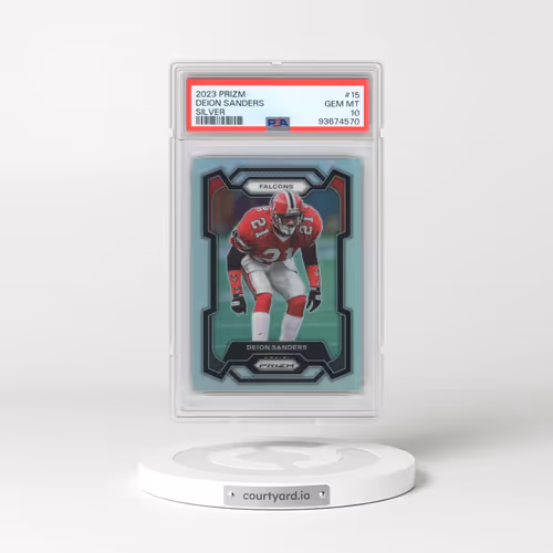 2023 Panini Prizm #15 Deion Sanders - Silver Prizm (PSA 10 GEM MINT)