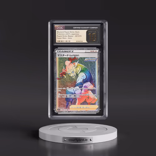 2021 Rapid Strike Master #087/070 Rapid Strike Style Mustard - Hyper Rare Holo (CGC 10 PRISTINE)