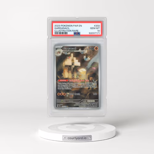 2023 Pokémon Par EN-Paradox Rift #202 Garganacl - Illustration Rare (PSA 10 GEM MINT)