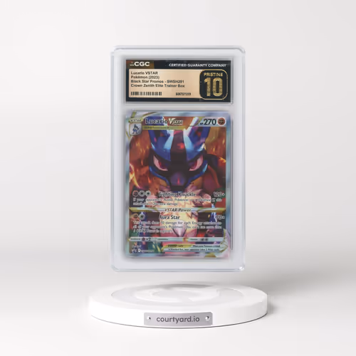 2017 Black Star Promos - Sword & Shield #SWSH291 Lucario VSTAR - Crown Zenith Elite Trainer Box (Hol