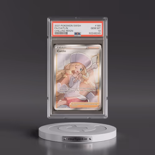 2021 Pokémon Sword & Shield Chilling Reign #189 Caitlin - Full Art (PSA 10 GEM MINT)