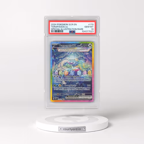 2024 Pokémon Scr EN-Stellar Crown #170 Terapagos EX - Holo Special Illustration Rare (PSA 10 GEM MIN