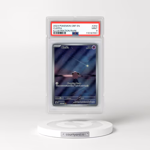 2023 Pokémon Obf EN-Obsidian Flames #202 Cleffa - Illustration Rare (PSA 9 MINT)