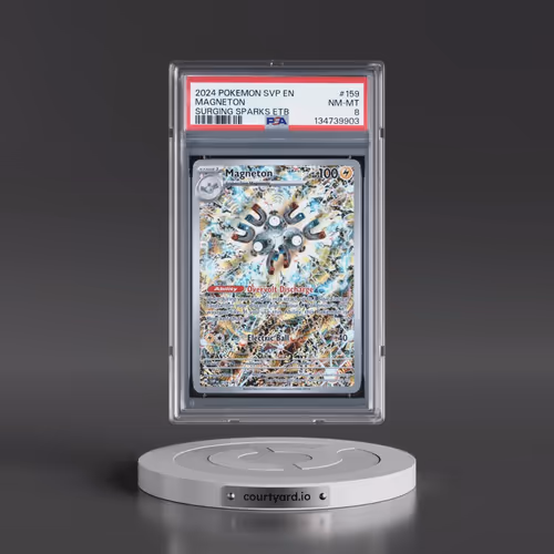 2024 Pokémon Svp EN-SV Black Star Promo #159 Magneton - Surging Sparks Elite Trainer Box (PSA 8 NM-M