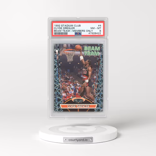 1992 Stadium Club Beam Team #4 Clyde Drexler - Members Only (PSA 8 NM-MT)