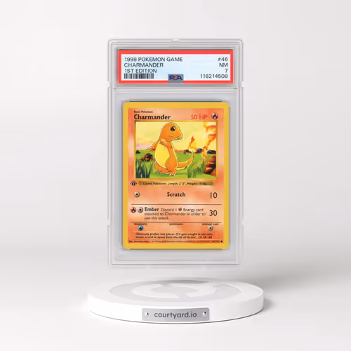 1999 Pokémon Game #46 Charmander - 1st Edition (PSA 7 NM)