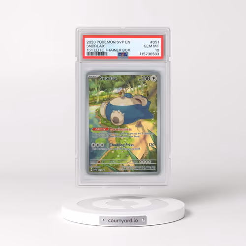 2023 Pokémon Svp EN-SV Black Star Promo #051 Snorlax - 151 Elite Trainer Box (PSA 10 GEM MINT)