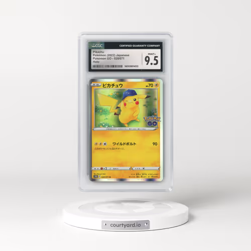 2022 Pokémon GO #028/071 Pikachu - Holo (CGC 9.5 MINT+)