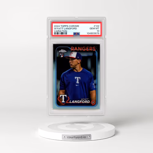 2024 Topps Chrome #122 Wyatt Langford - Variation (PSA 10 GEM MINT)