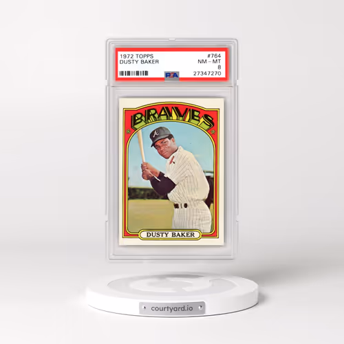 1972 Topps #764 Dusty Baker (PSA 8 NM-MT)