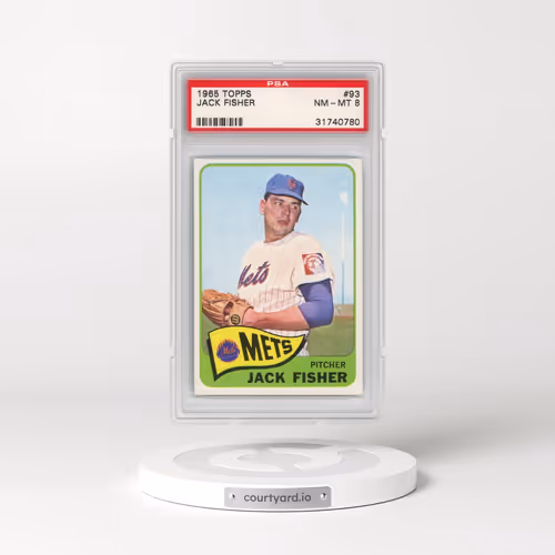 1965 Topps #93 Jack Fisher (PSA 8 NM-MT)