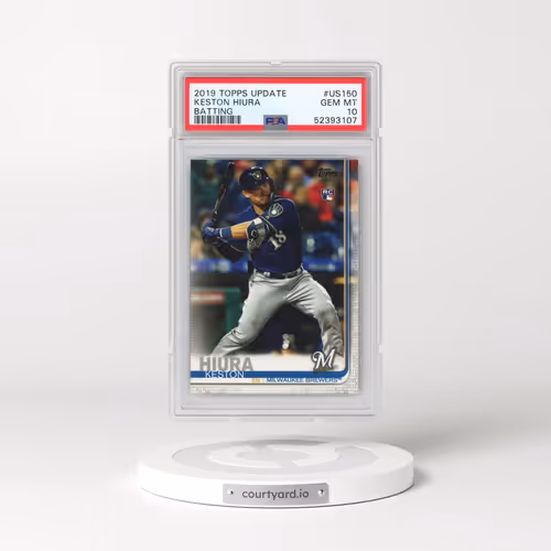 2019 Topps Update #US150 Keston Hiura - Batting (PSA 10 GEM MINT)