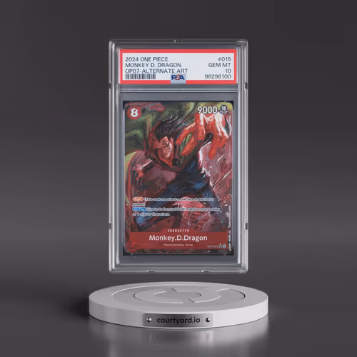 2024 One Piece OP07-500 Years in the Future #015 Monkey D. Dragon - Alternate Art (PSA 10 GEM MINT)