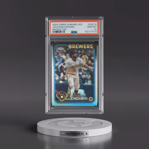 2024 Topps Chrome Update #USC18 Jackson Chourio - Refractor (PSA 10 GEM MINT)