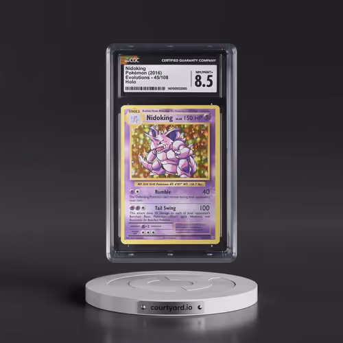 2016 Evolutions #45/108 Nidoking - Holo (CGC 8.5 NM-MT+)
