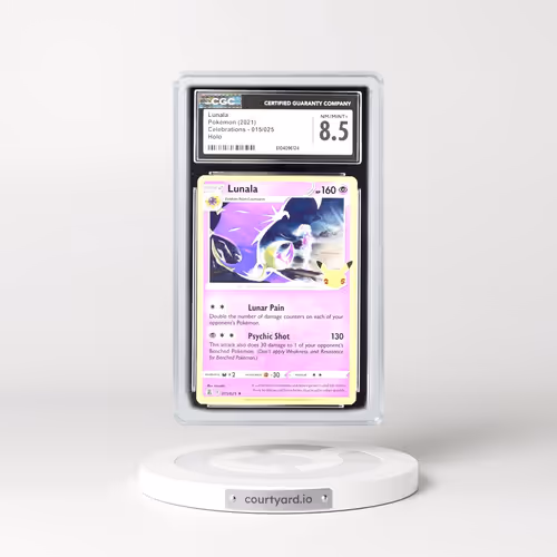 2021 Celebrations #015/025 Lunala - Holo (CGC 8.5 NM-MT+)