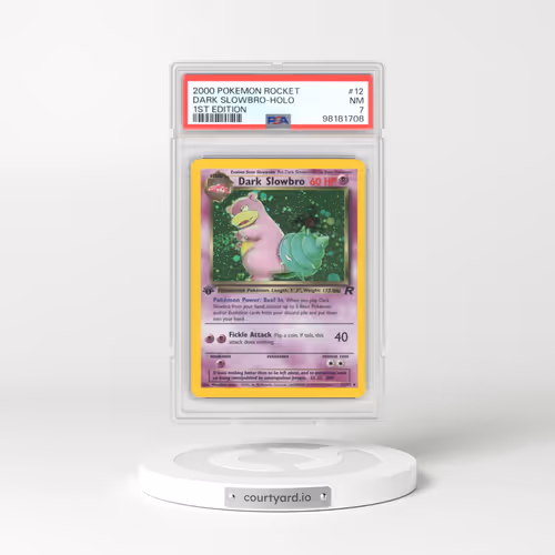 2000 Team Rocket #12 Dark Slowbro - 1st Edition Holo (PSA 7 NM)