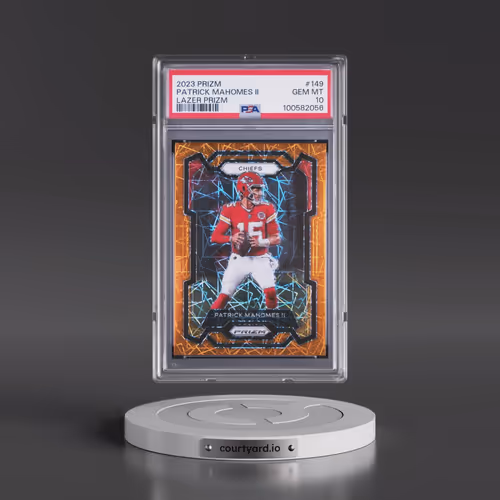 2023 Panini Prizm #149 Patrick Mahomes II - Lazer Prizm (PSA 10 GEM MINT)